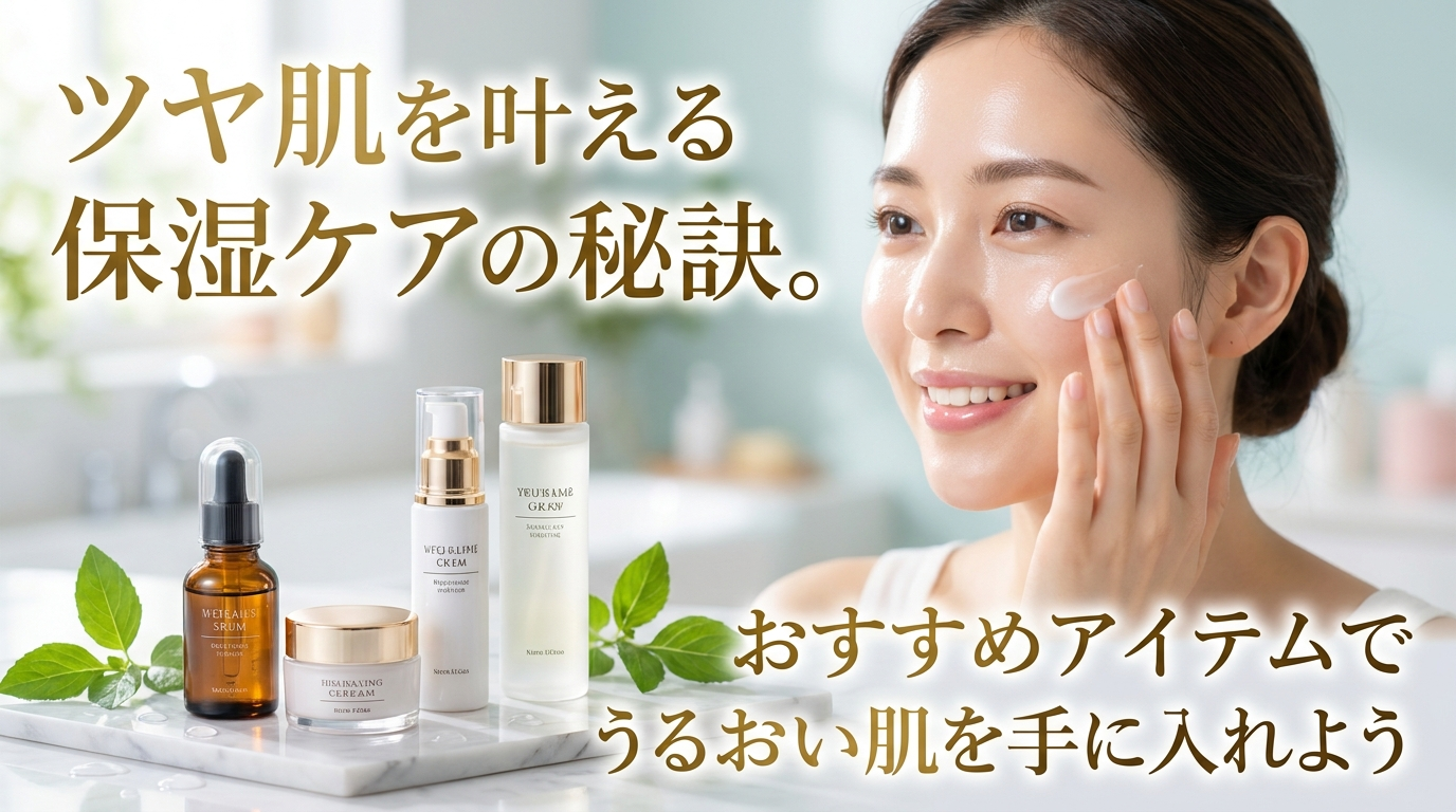 ツヤ肌を叶える保湿ケアの秘訣。おすすめアイテムでうるおい肌を手に入れよう