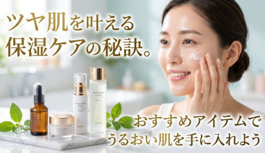 ツヤ肌を叶える保湿ケアの秘訣。おすすめアイテムでうるおい肌を手に入れよう