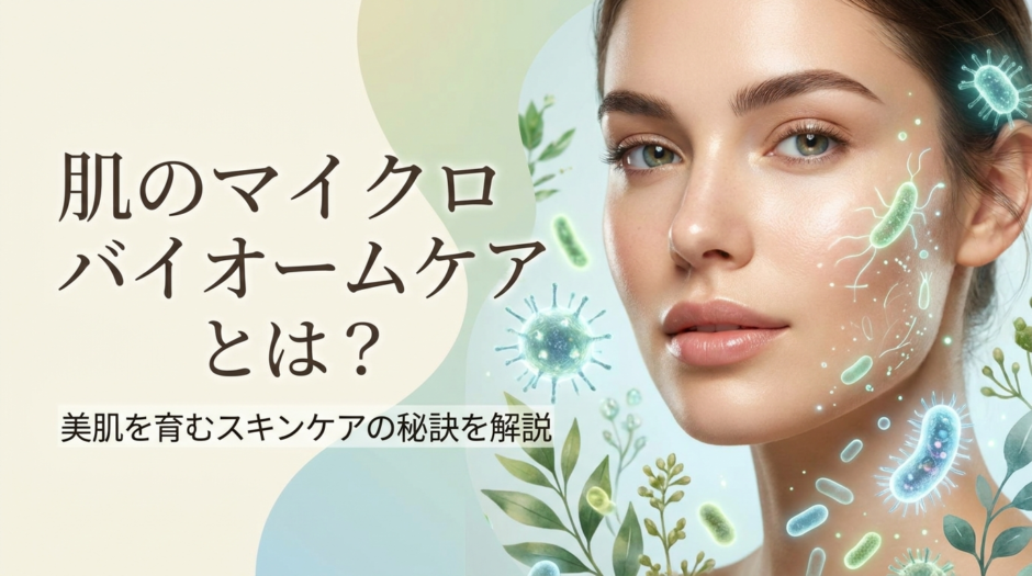 肌のマイクロバイオームケアとは？美肌を育むスキンケアの秘訣を解説