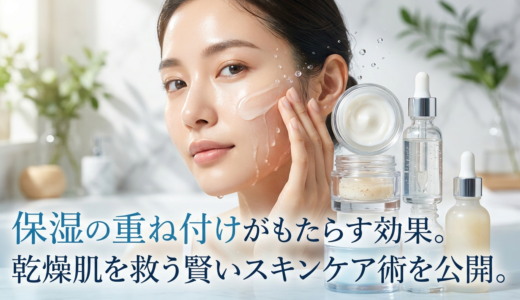 保湿の重ね付けがもたらす効果。乾燥肌を救う賢いスキンケア術を公開。