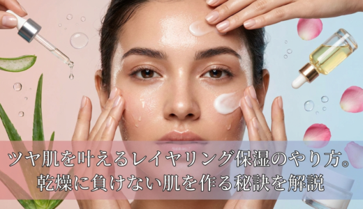 ツヤ肌を叶えるレイヤリング保湿のやり方。乾燥に負けない肌を作る秘訣を解説