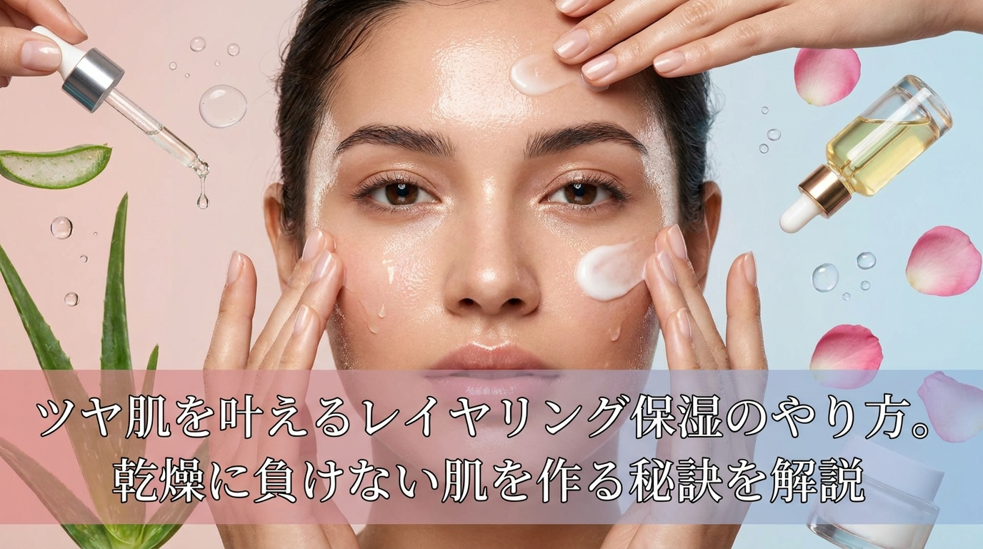 ツヤ肌を叶えるレイヤリング保湿のやり方。乾燥に負けない肌を作る秘訣を解説