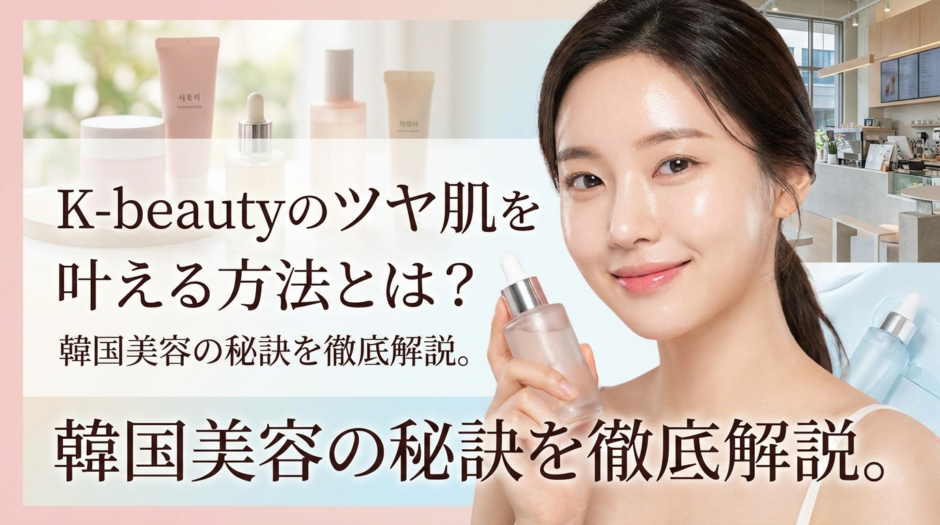 K-beautyのツヤ肌を叶える方法とは？韓国美容の秘訣を徹底解説。