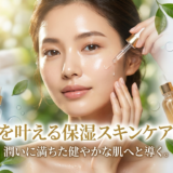 ツヤ肌を叶える保湿スキンケアの手順。潤いに満ちた健やかな肌へと導く。