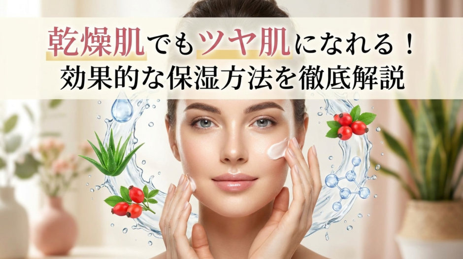 乾燥肌でもツヤ肌になれる！効果的な保湿方法を徹底解説